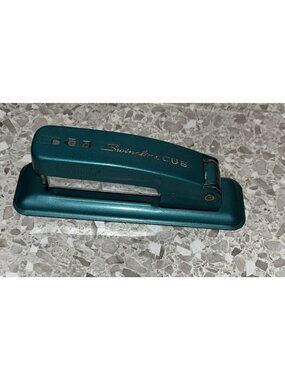 VTG Swingline CUB Office Stapler Fastener Tacker TEAL GREEN 5"